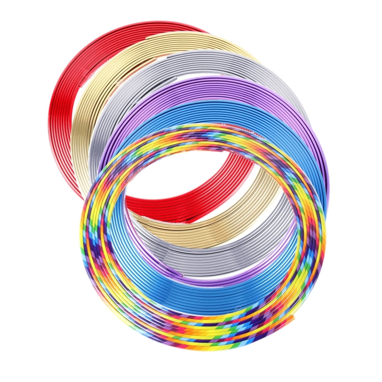Universal Decorative Scratchproof Stickup 8M Flexible Car Wheel Hub TRIM Mouldings Shining Decoration Strip, 8m Shining, 8m – Durable Build, Easy to Use