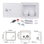 White Water Inlet Integrated Fill Dish Hatch Lock for RV Trailer Camper, A1063