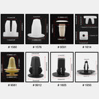 292 PCS Car Retainer Clips Assortment Car Panel Trim Plastic Fasteners Rivet Clips Set, 292 PCS