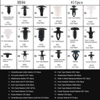 415 PCS Car Retainer Clips Assortment Car Panel Trim Plastic Fasteners Rivet Clips Set, 415 PCS