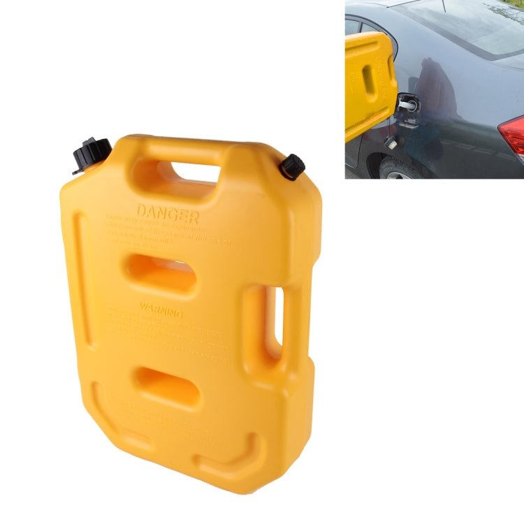 Gasoline Fuel Tanks Plastic 2.6 Gallon 10 Litres Auto Shut Off Fuel Cans Oil Container Emergency Backup – Durable Build, Easy to Use Yellow