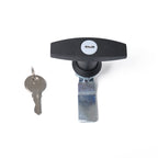 T Shape Handle Paddle Entry Door Latch & Keys Tool Box Lock for Trailer / Yacht / Truck, T Shape Handle (Black) T Shape Handle (Black)