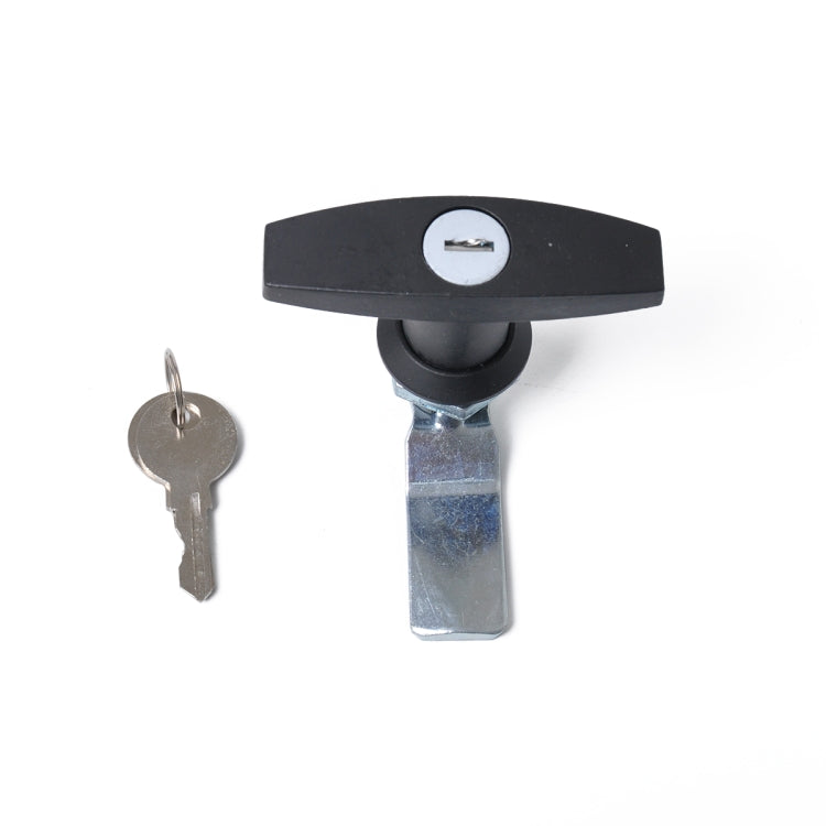 T Shape Handle Paddle Entry Door Latch & Keys Tool Box Lock for Trailer / Yacht / Truck, T Shape Handle (Black) T Shape Handle (Black)