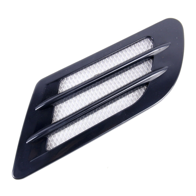 2 PCS Euro Style Metal Decorative Air Flow Intake Turbo Bonnet Hood Side Vent Grille Cover with Self-adhesive Sticker – Durable Build, Easy to Use