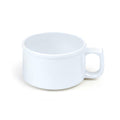 Smooth Melamine White Soup Mug 237ml / 8oz - Pack Of 12