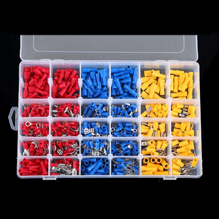 480 PCS Cold Press Electrical Insulated Terminals Crimp Connectors Assortment Kit, 480 PCS 480 PCS