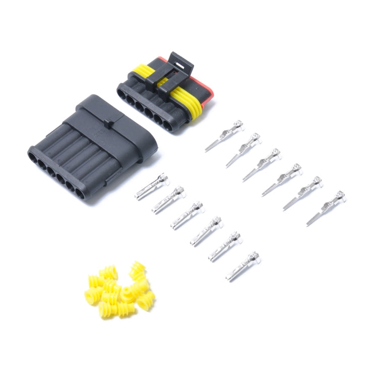10 Sets 6 Pins Way Sealed Waterproof Electrical Wire Connector Plug Terminal Car Auto Set, A0315 – Waterproof
