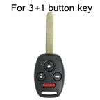Replacement Non-embryo Car Key Case for HONDA 3 + 1 Button Car Keys, without Battery, 3+1