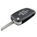 For PEUGEOT Car Keys Replacement 3 Buttons Car Key Case with Holder, without Grooved, 3 Buttons without Grooved 3 Buttons without Grooved
