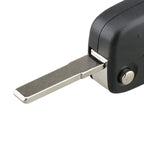 For FIAT Car Keys Replacement 3 Buttons Car Key Case with Side Battery Holder, Black, Blue