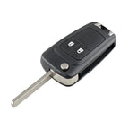 For Opel Car Keys Replacement 2 Buttons Car Key Case with Foldable Key Blade, 2 Buttons with Foldable Key Blade 2 Buttons with Foldable Key Blade