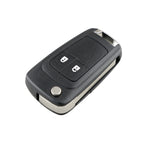 For Opel Car Keys Replacement 2 Buttons Car Key Case with Foldable Key Blade, 2 Buttons with Foldable Key Blade