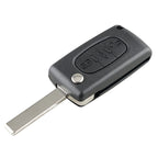 For PEUGEOT Car Keys Replacement 3 Buttons Car Key Case with Grooved, without Holder, For PEUGEOT For PEUGEOT