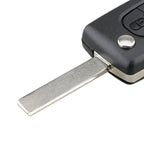 For PEUGEOT Car Keys Replacement 3 Buttons Car Key Case with Grooved, without Holder, For PEUGEOT