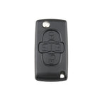 Car Keys Replacement 4 Buttons Car Key Case with Grooved, without Holder – Durable Build, Easy to Use, For CITROEN C8 / PEUGEOT 1007