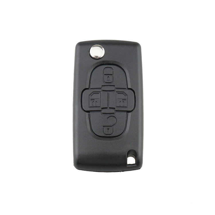 Car Keys Replacement 4 Buttons Car Key Case with Grooved, without Holder – Durable Build, Easy to Use, For CITROEN C8 / PEUGEOT 1007