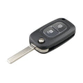 For RENAULT Clio / Megane / Kangoo / Modus Car Keys Replacement 2 Buttons Car Key Case with Foldable Key Blade, For RENAULT Clio 2 Buttons For RENAULT Clio 2 Buttons