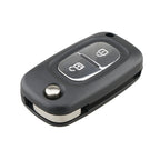 For RENAULT Clio / Megane / Kangoo / Modus Car Keys Replacement 2 Buttons Car Key Case with Foldable Key Blade, For RENAULT Clio 2 Buttons