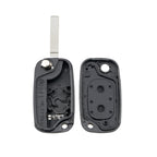 For RENAULT Clio / Megane / Kangoo / Modus Car Keys Replacement 2 Buttons Car Key Case with Foldable Key Blade, For RENAULT Clio 2 Buttons