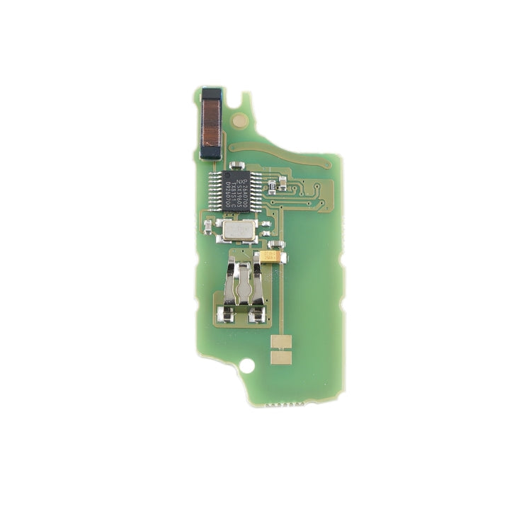 For PEUGEOT 2 Buttons ASK Signal Intelligent Remote Control Car Key with Integrated Chip & Battery & Holder, without Grooved, Frequency: 433MHz, 2 Buttons without Grooved – Durable Build, Easy to Use