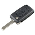 For PEUGEOT 3 Buttons Intelligent Remote Control Car Key with Integrated Chip & Battery & Holder & Slotted Key Blade, Frequency: 433MHz, 3 Buttons 3 Buttons