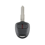 For MITSUBISHI 2 Buttons Intelligent Remote Control Car Key with 46 Chip & Battery & Left Slot, Frequency: 433MHz, For MITSUBISHI(Left)