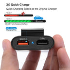 HMQ-C801 1.8m 8A Max 4 Ports USB Car Charger with Extending USB HUB for Front & Back Seat Charging, HMQ-C801 – Durable Build, Easy to Use