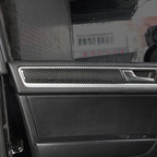 4 PCS Car Carbon Fiber Door Panel Decorative Sticker for Volkswagen Touareg, Door Panel