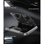 Car Carbon Fiber Texture Silicon Mobile Phone Holder for 3.5-6.8 inches Cellphone, Phone Holder for 3.5-6.8 inches Cellphone