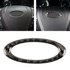 Car Carbon Fiber Steering Wheel Frame Decorative Sticker for Ford New Mondeo 2013-2019, Steering Wheel Frame Steering Wheel Frame