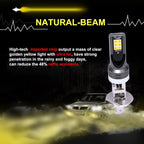 2 PCS H1 DC12V-24V / 12W / 3000K / 800LM 12LEDs SMD-3030 Car LED Fog Light, H1