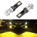 2 PCS H3 DC12V-24V / 12W / 3000K / 800LM 12LEDs SMD-3030 Car LED Fog Light, H3 H3