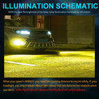 2 PCS H3 DC12V-24V / 12W / 3000K / 800LM 12LEDs SMD-3030 Car LED Fog Light, H3