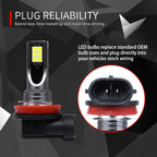2 PCS H11 / H8 DC12V-24V / 12W / 3000K / 800LM 12LEDs SMD-3030 Car LED Fog Light, H1 (White Light), H11