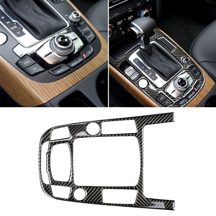 Car Carbon Fiber Gear Position Panel Decorative Sticker for Audi 2010-2018 Q5 / 2009-2016 A4L / 2009-2016 A5, Left Drive, Gear Position (C) Gear Position (C)