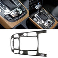 Car Carbon Fiber Gear Position Panel Decorative Sticker for Audi 2010-2018 Q5 / 2009-2016 A4L / 2009-2016 A5, Left Drive, Gear Position (C) Gear Position (C)