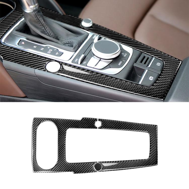 Car Carbon Fiber Gear Position Panel Decorative Sticker for Audi 2014-2017 A3, Left Drive, Gear Position For A3 Gear Position For A3