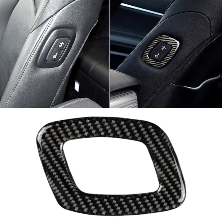Car Carbon Fiber Seat Adjustment Decorative Sticker for Toyota Eighth Generation Camry 2018-2019, Left Drive, Seat Adjustment Seat Adjustment