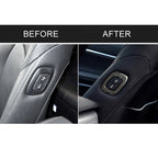 Car Carbon Fiber Seat Adjustment Decorative Sticker for Toyota Eighth Generation Camry 2018-2019, Left Drive, Seat Adjustment
