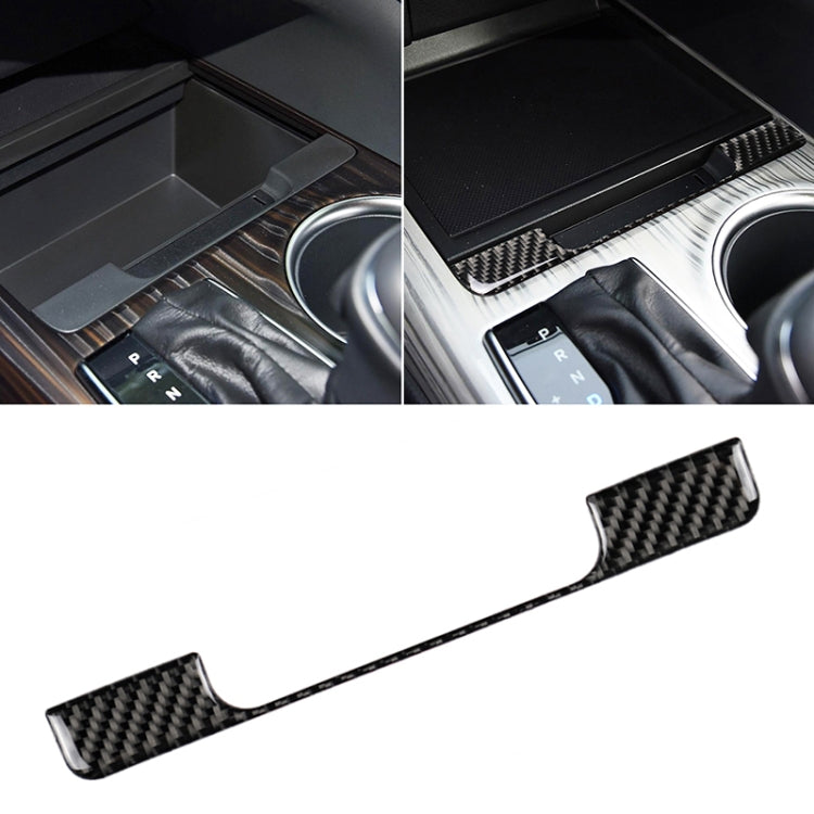 Car Carbon Fiber Storage Box Frame Decorative Sticker for Toyota Eighth Generation Camry 2018-2019, Storage Box Frame Storage Box Frame