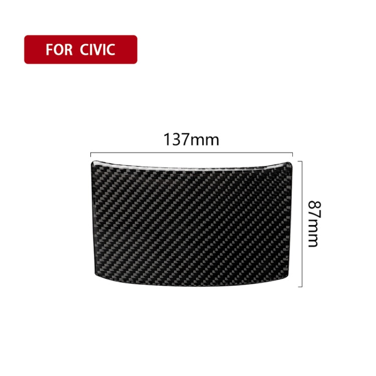 Car Carbon Fiber Rear Sundries Cover Decorative Sticker for Honda Tenth Generation Civic 2016-2019, Rear Sundries Cover – Durable Build, Easy to Use