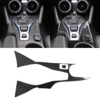 2 in 1 Car Carbon Fiber Central Control Gear Outer Frame Decorative Sticker for Chevrolet Camaro 2017-2019, Central Control Gear Outer Frame Central Control Gear Outer Frame