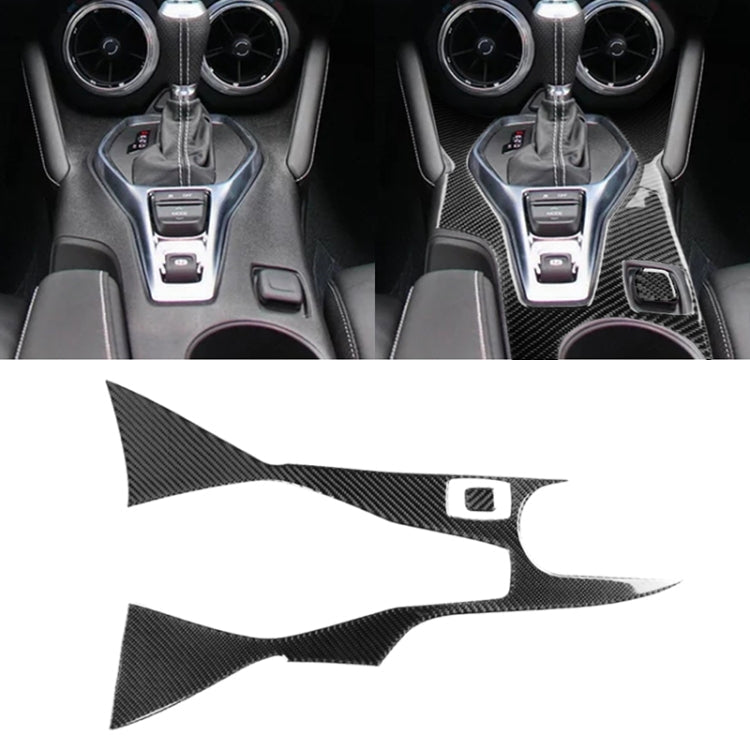 2 in 1 Car Carbon Fiber Central Control Gear Outer Frame Decorative Sticker for Chevrolet Camaro 2017-2019, Central Control Gear Outer Frame Central Control Gear Outer Frame