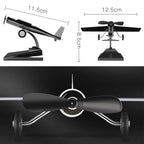 Car Interior Decoration Accessories Aircraft Model Ornaments Propeller Rotating Solar Energy Ornament
