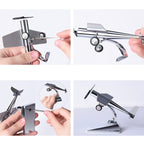 Car Interior Decoration Accessories Aircraft Model Ornaments Propeller Rotating Solar Energy Ornament