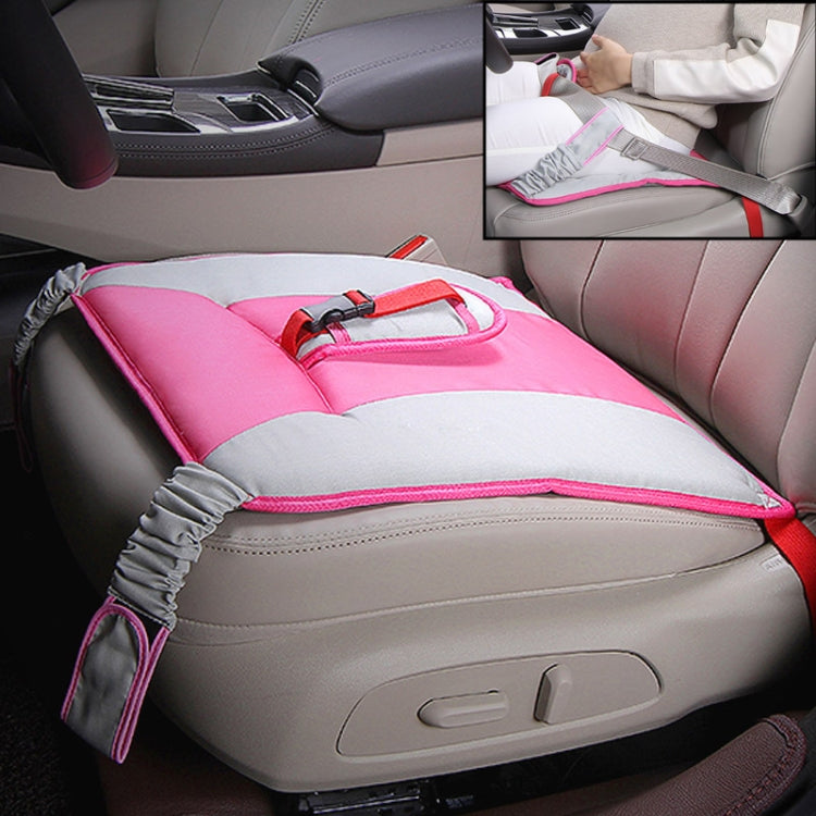 Car Safety Seat Protective Pad with Clip Back Abdominal Belt for Pregnant Woman Pink