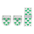 3 in 1 Small Luminous Non-Slip Automatic Gear Car Pedals Foot Brake Pad Cover Set, 3 in 1