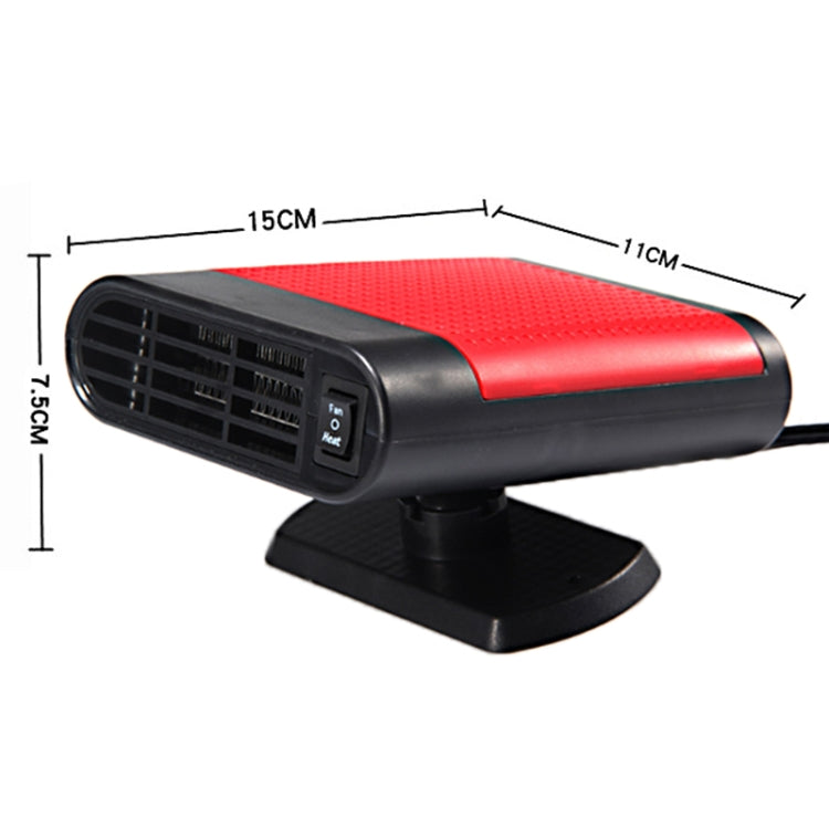 Car Heater Hot Cool Fan Windscreen Window Demister Defroster DC 24V, Ordinary Version, DC 24V, Ordinary Version (Red)