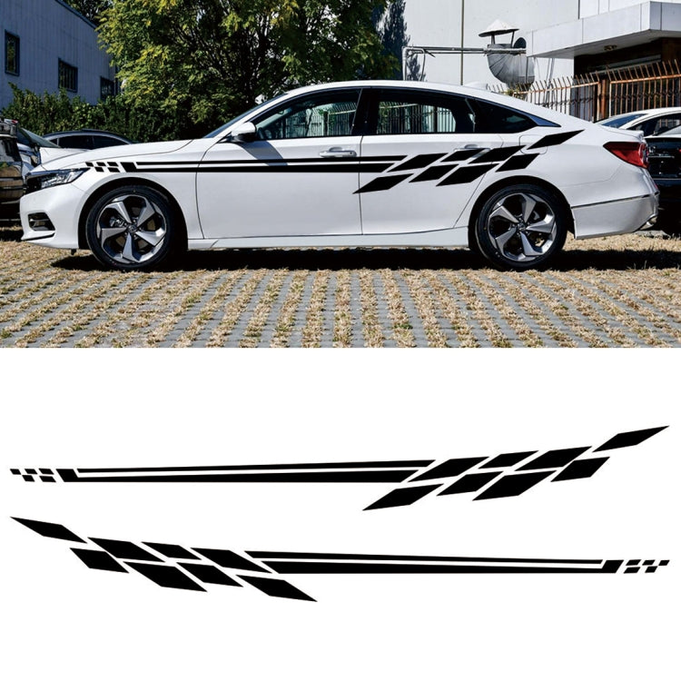 Car Styling Plaid Series PVC Sticker Auto Decorative Sticker, D-373 – Durable Build, Easy to Use D-373 Black