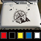Car Styling Mountain Compass PVC Sticker Auto Decorative Sticker, D-813
